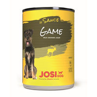 Produktbild von JosiDog Nassfutter Wild Stückchen in Sauce für adulte Hunde 12 x 415 g - 12 x 415 g