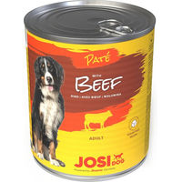 Produktbild von JosiDog Paté Beef Hundefutter Nass Pastete mit Rindfleisch 6x 800g