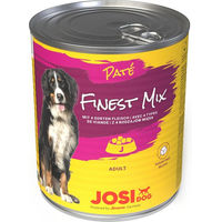 Produktbild von JosiDog Paté Finest Mix Nassfutter für Hunde Fleisch Mix 6x 80g