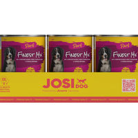 Produktbild von JosiDog Paté Finest Mix Pastete mit 4 Fleischsorten für ausgewachsene Hunde 400g - 12 x 400 g