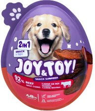 JOY&TOY! Snack Surprise 2in1 Hundesnack Beef Coins mit Spielzeug 20 g – Bild 1 von 1