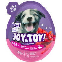 Produktbild von JOY&TOY! Snack Surprise 2in1 Hundesnack Duck Soft Jerky mit Spielzeug 20 g
