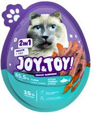 JOY&TOY! Snack Surprise 2in1 Katzen Snack mit Spielzeug Tuna Chips 20 g – Bild 1 von 1
