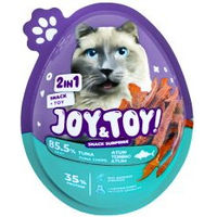 Produktbild von JOY&TOY! Snack Surprise 2in1 Katzen Snack mit Spielzeug Tuna Chips 20 g