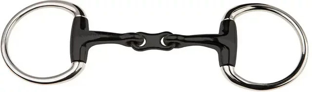 Produktbild von JP Korsteel Olivenkopftrense aus Metall in Schwarz und Silber