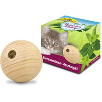Produktbild von JR Farm Bavarian Catnip Katzenminze-Holzkugel Katzenspielzeug aus Naturholz - 50 g