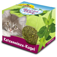 Produktbild von JR Farm Bavarian Catnip Katzenminze-Kugel Katzenspielzeug grün transparent