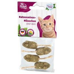 Produktbild von JR Farm Bavarian Catnip Katzenminze-Mäuschen für Katzen 4 Stück Braun