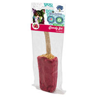 Produktbild von JR Farm Blue Tree Candy Ice Red Berry Zahnpflege-Snack für Hunde mit Rind getreidefrei und laktosefrei 33 g 6 Stück