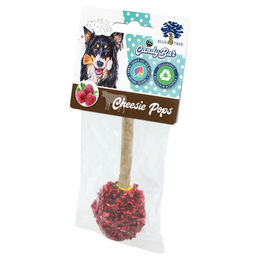Produktbild von JR Farm Blue Tree Cheesie Pops Himbeere Kausnack für Hunde mit Rind ohne Zucker 5 x 45 g - 45 g