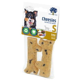 Produktbild von JR Farm Blue Tree Cheesies Funktionssnack Ente und Rind ohne Farb- und Aromastoffe 400g