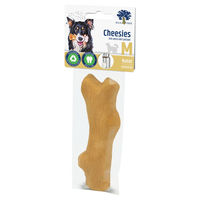 Produktbild von JR Farm Blue Tree Cheesies Natur Kausnack mit Rind Größe M ohne Farb- und Aromastoffe sowie Konservierungsstoffe 400g