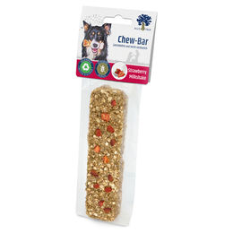 Produktbild von JR Farm Blue Tree Chew-Bar Strawberry Milkshake Zahnpflege-Snack für Hunde mit Rind getreidefrei 6 x 50 g
