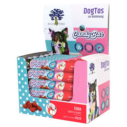 Produktbild von JR Farm Blue Tree DogTos Belohnungssnack Ente getreidefrei 28 Stück à 25 g