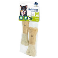 Produktbild von JR Farm Blue Tree Holi Bones Lamm Zahnpflege-Snack für Hunde Größe M getreidefrei
