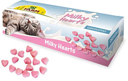 Produktbild von JR Farm Cat Milky-Hearts Zahnpflege Leckerli für Katzen 50 g - 50 g