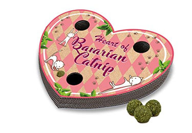 Produktbild von JR Farm Catnip-Spielzeug für Katzen aus Kratzpappe in Rosa und Transparent - 150 g