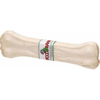Produktbild von JR Farm Dental Impressed Kauknochen aus Rind Leder Beige Größe M 15,5 cm