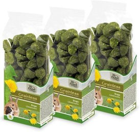 Produktbild von JR Farm Drops Löwenzahn Getreidefrei und Ohne Zucker Ergänzungsfutter 3x140g - 3 x 140 g
