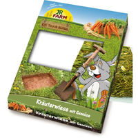 Produktbild von JR Farm Ein Stück Natur Kräuterwiese mit Gemüse Snack für Kaninchen und Schildkröten 750g vegan ohne Konservierungsstoffe - 750 g