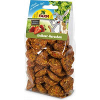 Produktbild von JR Farm Erdbeer-Herzchen Kräcker für Kaninchen und Nager 150 g - 4 x 150 g
