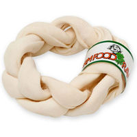 Produktbild von JR Farm Farm Food Rawhide Dental Braided Donut S Zahnpflege-Snack für Hunde aus Rind ohne Farb- und Aromastoffe sowie Konservierungsstoffe 10-14 cm