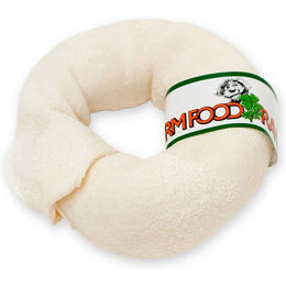 Produktbild von JR Farm Farm Food Rawhide Dental Donut L Zahnpflege-Snack für Hunde aus Rind Monoprotein ohne Farb- und Aromastoffe 16-20 cm