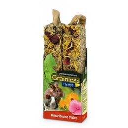 JR Farm Farmy's Grainless Kräcker Ringelblume-Malve Kleintiersnack für Kaninchen 140 g - 8 x 140 g – Bild 1 von 6