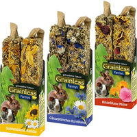 Produktbild von JR Farm Farmy's Grainless Mixed Pack Getreidefreie Knabberstangen für Kaninchen 3 x 140 g - 3 x 140 g