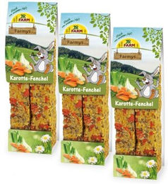 JR Farm Farmy's Knabberstange Karotte-Fenchel für Nager 3x160g - 3 x 160 g – Bild 1 von 2