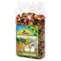 Produktbild von JR Farm Früchte-Traum Kleintiersnack für Kaninchen mit tropischen Früchten 200 g - 2 x 200 g