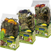 Produktbild von JR Farm Futterpaket mit getrockneten Kräutern für Kaninchen und Nager 300 g - 3 x 100 g
