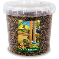 Produktbild von JR Farm Garden Mehlwürmer Insektenfutter für Wildvögel 400g Eimer - 400 g