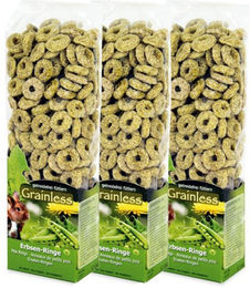Produktbild von JR Farm Getreidefreie Erbsen-Ringe Snack ohne tierisches Protein 3x150g