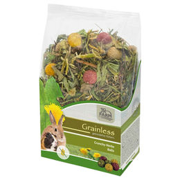 Produktbild von JR Farm Grainless Crunchy-Herbs Balls Getreidefrei und ohne tierisches Protein Kaninchen Ergänzungsfutter 150 g 4 Stück