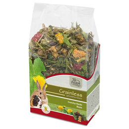 Produktbild von JR Farm Grainless Crunchy-Herbs Bears Kräcker für Kaninchen getreidefrei ohne tierisches Protein 150 g