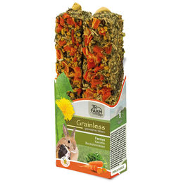 JR Farm Grainless Farmys Getrocknete Kräuter Karotte-Bockshornklee Kleintiersnack für Kaninchen 140g - 8 x 140 g – Bild 1 von 5