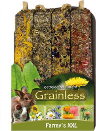 JR Farm Grainless Farmys XXL Kräcker Kleintiersnack für Kaninchen und Degus getreidefrei 450g - 450 g – Bild 1 von 7