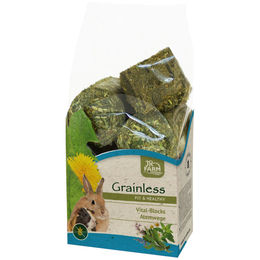 JR Farm Grainless Health Vital-Blocks Atemwege Kleintierergänzungsfutter mit getrockneten Kräutern 300 g - 300 g – Bild 1 von 4