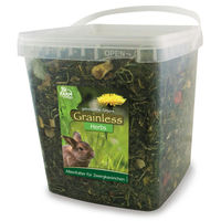 Produktbild von JR Farm Grainless Herbs Kleintierfutter für Kaninchen getreidefrei mit getrockneten Kräutern 1 kg Eimer - 1 kg