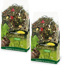Produktbild von JR Farm Grainless Herbs Zwergkaninchen Hauptfutter Getreidefrei Futterpaket 5,95 kg