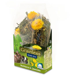 JR Farm Grainless Plus Getrocknete Kräuter Nachtkerze und Löwenzahn für Kaninchen und Nager 100 g - 4 x 100 g – Bild 1 von 5