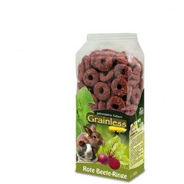 JR Farm Grainless Rote Beete-Ringe Kleintiersnack für Kaninchen Chinchilla und Degu getreidefrei 100 g - 4 x 100 g – Bild 1 von 2
