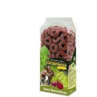Produktbild von JR Farm Grainless Rote Beete-Ringe Kleintiersnack für Kaninchen Chinchilla und Degu getreidefrei 100 g - 4 x 100 g