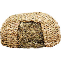 Produktbild von JR Farm Gras-Iglu Häuschen aus Heu für Kaninchen Meerschweinchen und Ratten 2 x 310 g - 310 g