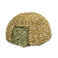 Produktbild von JR Farm Gras-Iglu Häuschen aus Heu für Kleintiere wie Hamster und Mäuse 250 g - 250 g
