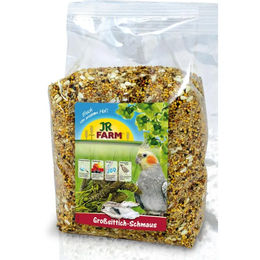 JR Farm Großsittich-Schmaus Hauptfutter für Großsittiche und Nymphensittiche ohne tierisches Protein 1 kg - 1 kg – Bild 1 von 4