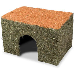JR Farm Heu-Haus mit Karotten Kleintiersnack 350 g - 350 g – Bild 1 von 13