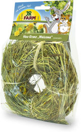 JR Farm Heu-Kranz Welcome Löwenzahn mit getrockneten Kräutern für Kaninchen und Nager 6 x 100 g - 6 x 100 g – Bild 1 von 2