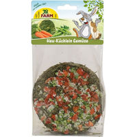 Produktbild von JR Farm Heu-Küchlein Gemüse Kleintiersnack mit getrockneten Kräutern 75g - 5 x 75 g